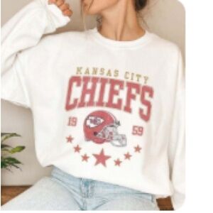 Kansas City Chiefs White Sweatshirt
